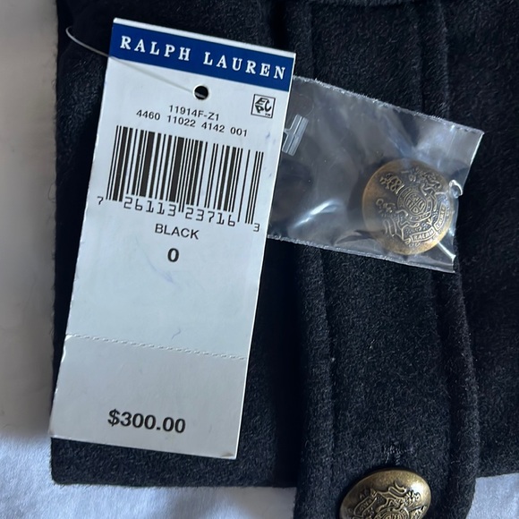 NWT: Polo Ralph Lauren women’s coat 56% wool, 36% polyester, 8% others fibers - Picture 7 of 16